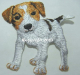 Patch Applikation Bügelbild Welpe Fox Terrier 15657-004
