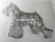 Hotfix Strass Bügelbilder Hund Dog Schnauzer BLD 130826