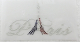 Bügelbild Schrift Paris Strass Eifelturm France 140605