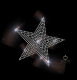 Strassstein Bügelbild gefüllter Stern – Glitzerndes Hotfix Motiv 141112
