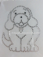 Hotfix Strass Bügelbild Kleiner Hund Strass Crystal 131115