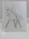 Hotfix Bügelbild Strass Pferd Reiter Horse kl.Traversale li. 151023