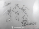 Bügelbild Strass LINE DANCE Western Country Crystal 140322