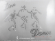 Bügelbild Strass LINE DANCE Western Country Crystal 140322