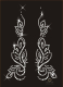 Ranken Strass Ornament Bügelbild Applikation Strasssteine Motiv Hotfix 180707