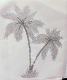 Hotfix Strass Applikation Bügelbild riesige XXL Palme 200319