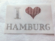 Bügelbild Strass I Love Hamburg 110912