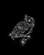 Eule Uhu Strass Bügelbild Applikation Motiv 190807