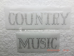 Strass Bügelbild Country Music Schriftzug 110902 – Western Motiv