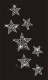 Hotfix Strass Bügelbild Sterne Sternenhimmel 200703