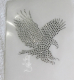 Strass Bügelbild Strassmotiv Strass Bilder Adler Crystal 140820