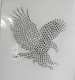 Strass Bügelbild Strassmotiv Strass Bilder Adler Crystal 140820