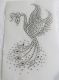 Strass Bügelbild Applikation Vogel Phönix bunt190730