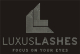 Strasslogo „Luxux Lashes“ – exklusives Beauty-Design zum Aufbügeln (UNVERKÄUFLICHES MUSTER)