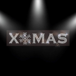 X-MAS Hotfix Strass Bügelbild 231109 Crystal