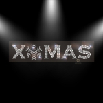 X-MAS Hotfix Strass Bügelbild 231109 Crystal