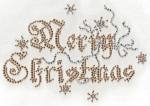 Merry Christmas – Strass Applikation & Strass Bügelbild – Hotfix Weihnachtsmotiv