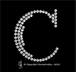 Strass Buchstaben Initialen Schriftart 1 Hotfix Bügelbild Applikation 110925 zur Wahl