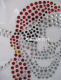 Strass Bügelbild Totenkopf Pirat Piratenkopf 120331