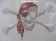 Strass Bügelbild Totenkopf Pirat Piratenkopf 120331