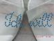 Aufkleber Strass Sticker Braut Schuhe Blau  I Will