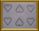 Hotfix Strass Bilder 6 kleine Herzen Farbwahl 101102