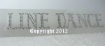 Strass Bügelbild Line Dance Schriftzug 110902 – Western Country 20 x 3,5 cm