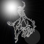 Strass Cowboy Rodeo Western – Hotfix Bügelbild 110223