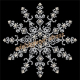 XL Schneeflocke Hotfix Strasssteine Bügelbild Applikation Eis Flocke Stern Crystal 130521-10sa[1]
