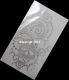 Strass Bügelbild Totenkopf Ornament 120527 – Skull Applikation 17 x 9 cm