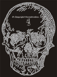 Strass Bügelbild großer Totenkopf Skull 120406 – Applikation 20 x 15 cm