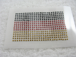 Bügelbild Deutschland Fahne Metallstuds 120511 – kleines Motiv 7 x 4,3 cm
