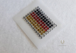 Strass Bügelbild Deutschland Fahne Wappen 221109 – kleines Fußball Motiv ca.4 x 3 cm