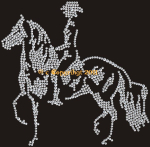 Strass Pferd Reiter Andalusier – Bügelmotiv & Applikation