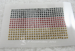 Deutschland Fahne klein 3 Metallstuds Bügelbild 7 × 4,5 cm