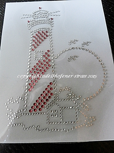 Hotfix Strass Bugelbild Leuchtturm 150310 Farbwahl