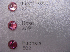 Swarovski Elements SS10 Rose