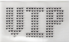 Hoftix Strass Bügelbild Schriftzug VIP 090511-14sc