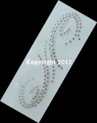 Hotfix Bügelbild Strass hübsche edle Ranke 150901