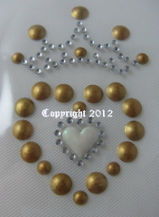 Herz mit Krönchen Gold 0801687-01da