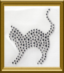 Strass Motiv Bügelbild Kleines Strass Katze Kätzchen Crystal 170420 Strass Motiv Bügelbild Kleines Strass Katze Kätzchen Crystal 170420