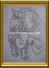 Hotfix Pferd Springpferd Satteldecke mit Halfter Farbwahl 120803