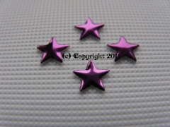 100 Melall Formen Stern Dark Purple Lila 5mm