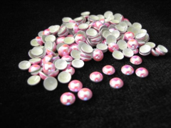 720 Dome Studs 3mm Pink Irisierend