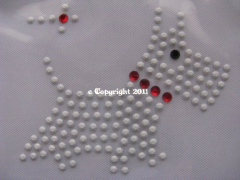 Hotfix Strass Bügelbild Hund kleiner Terrier Farbe zur Wahl 111201