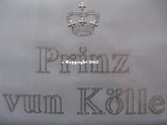 Hotfix Bügelbild Bügelmotiv Prinz vun Kölle 120112