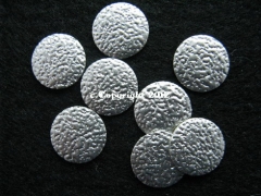 20 Hotfix Nailhead gehämmert 10mm Silber