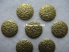 20 Hotfix Nailhead gehämmert 10mm Gold