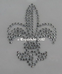Bügelmotiv Strass französische Lilie  120106 SS10