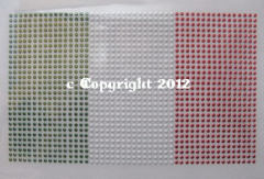 Bügelbild Fahne Wappen Flagge WM Italien groß 120215 Sport